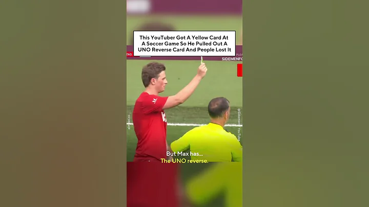 This YouTuber Got A Yellow Card At A Soccer Game So He Pulled A UNO Reverse Card And People Lost It