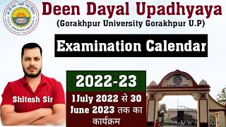 Breaking News: DDU Examination Calendar 2022-23 || Annual /semester Examination Programme