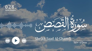 سورة القصص - سعد الغامدي | Surat Al-Qasas - Saad Al-Ghamdi