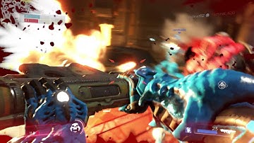 Doom 2016 - Online Multiplayer Team Deathmatch on Heat Wave Map 1080p 60fps Gameplay PS4