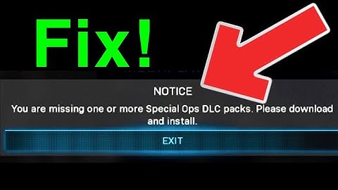 MODERN WARFARE “You Are Missing one or more Special Ops DLC packs” NEW HOW TO FIX!