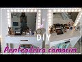 Como fazer uma penteadeira camarim reutilizando porta de guarda-roupa