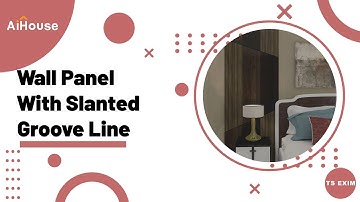 [Ceiling Module FAQ] How to make wall panel with slanted groove line? | AiHouse