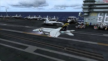 FSX - F-18 Super Hornet Carrier Operations
