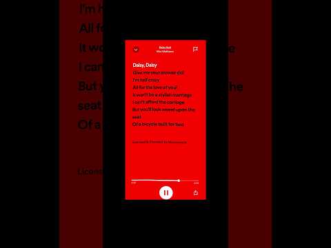 Daisy Bell Max Mathews Lyrics