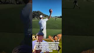 High-Speed Crossover: Bryson DeChambeau vs. NFL Quarterback Matthew Stafford's Heat Pass