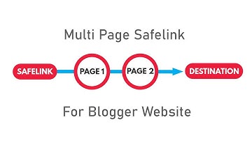 How to Create Multi Page Safelink on Blogger Website