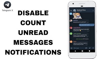 How To Disable Count Unread Messages Notifications On Telegram X App