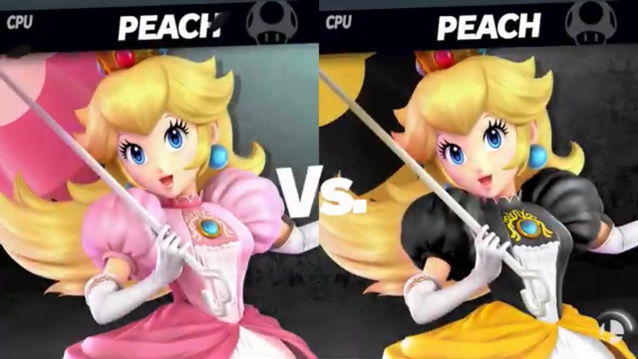 Super Smash Bros. Ultimate - Peach vs Bowsette - YouTube