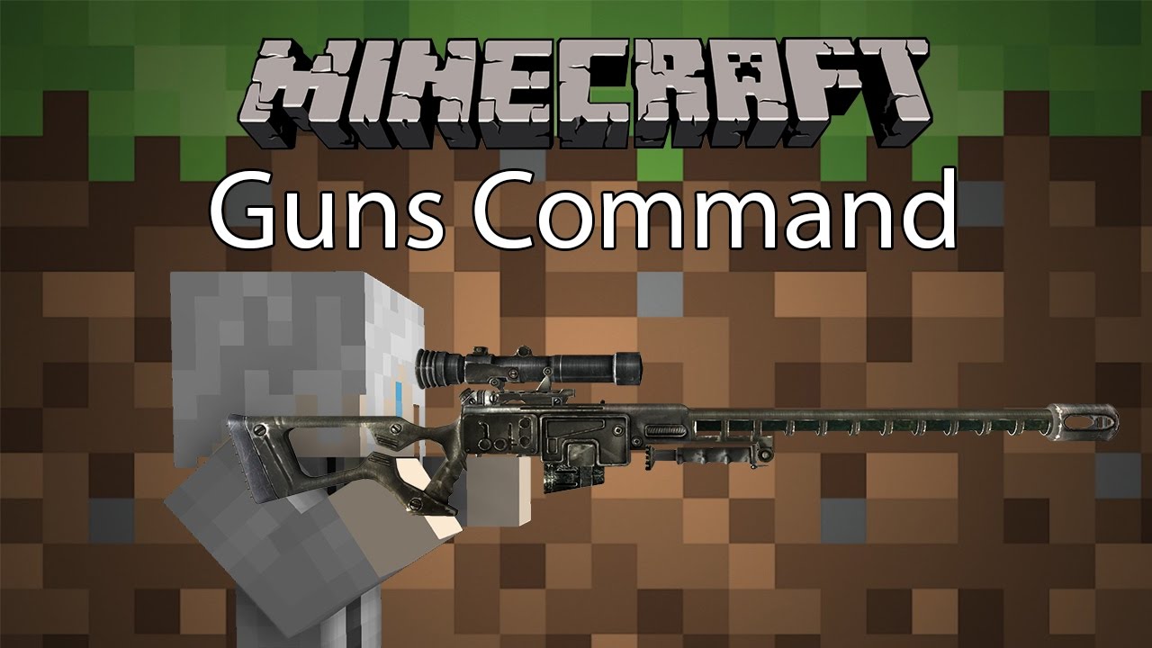 Minecraft Command รีวิว - คอมมานปืน  Guns Command [1.1 