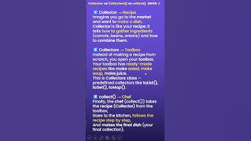 Collector vs Collectors vs collect() in Java 8 Stream | Easy Explanation |  Interview Prep #shorts