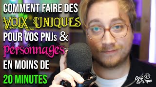 Comment faire des voix uniques pour vos PNJs et vos personnages en moins de vingt minutes screenshot 3