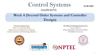 Week 4 Second Order Systems and Controller Design