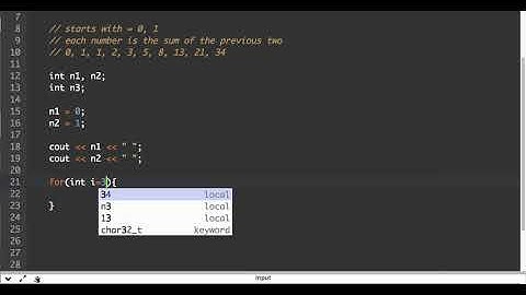 C++ Loops Lesson 11 - Fibonacci Sequence