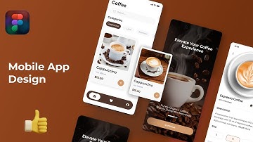 Coffee Shop Mobile App Design | Figma Mobile App UI Design Tutorial