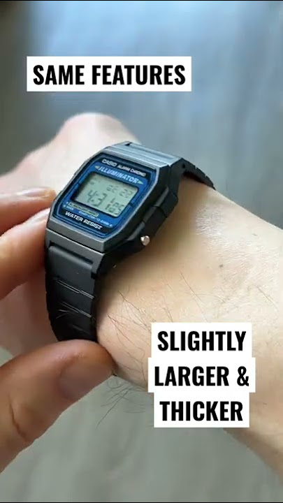 Casio F105W-1A Better Than F-91W? 😱 Illuminator Far Brighter Than Backlight #casio #f91w #watch