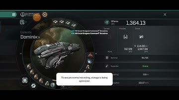 Eve Echoes Dominix Afk News Encounter DPS Build 114 kms Drone Range