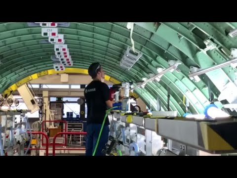 245 work steps: robots build Airbus A320 fuselage