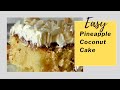 Pineapple Coconut Cake | Easy Butter Cake Using Pineapple And Coconut