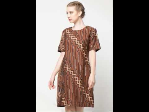  Model  Dress  Batik  Terbaru  Dan Modern  2021 YouTube