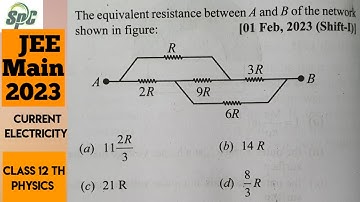 The equivalent resistance between A and B of the network shown in figure  [ JEE Main,01 Feb  2023 ]