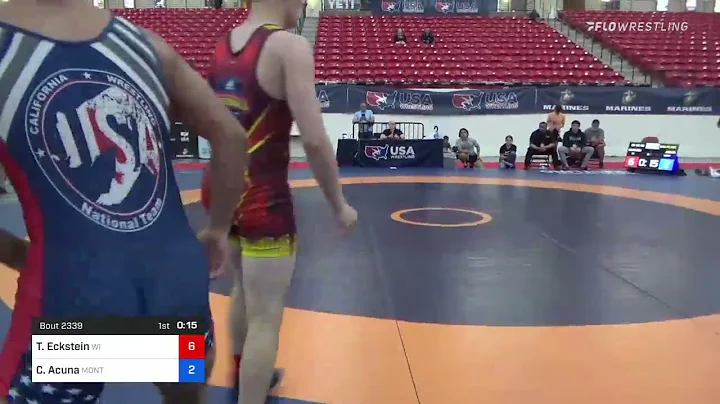 68 Kg 5th Place - Treston Eckstein, Wisconsin Vs C...
