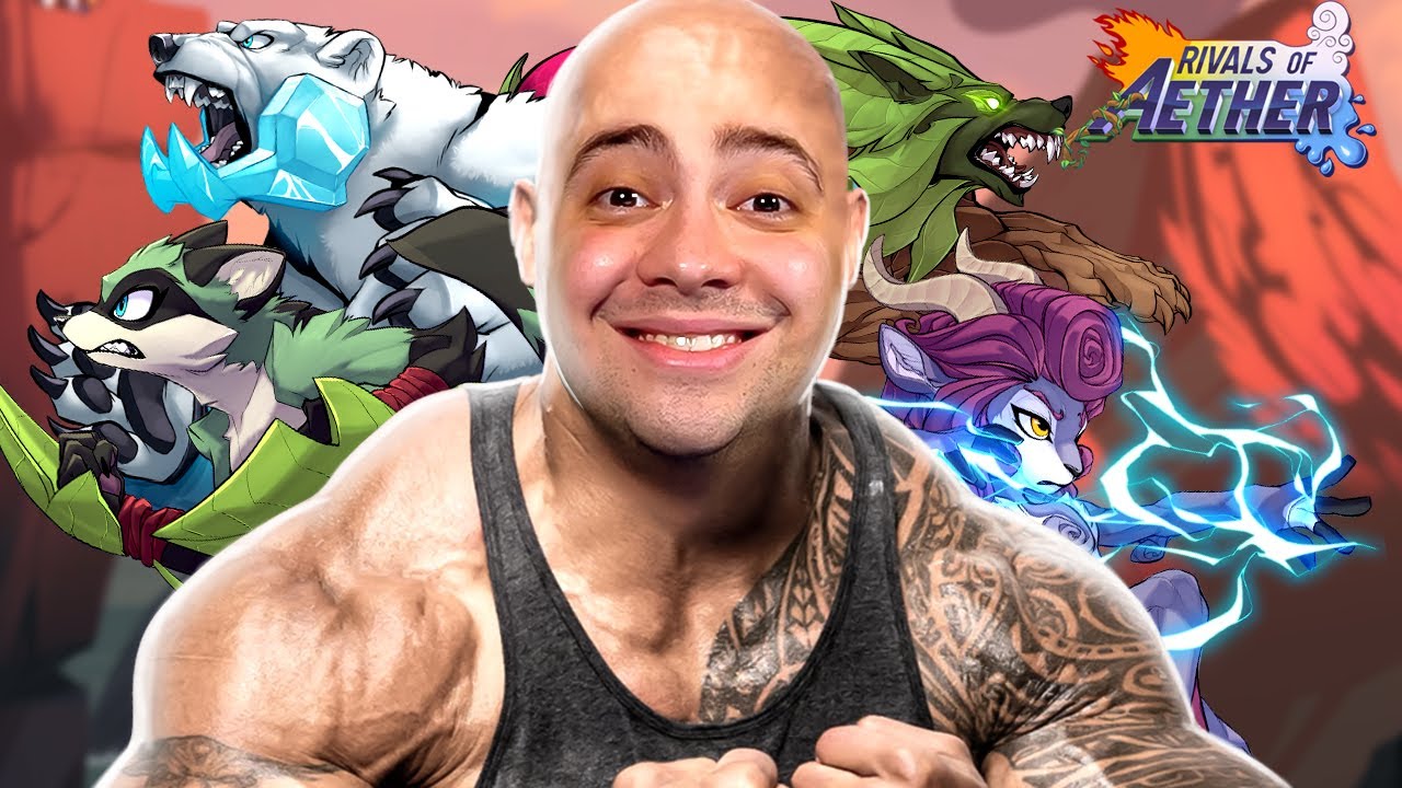 alanzoka jogando Rivals of Aether com os amigos na noitada