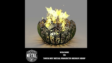 Decorative Firepit Dxf files for Diy Welding Project, Cnc Laser Plasma Files for cutting
