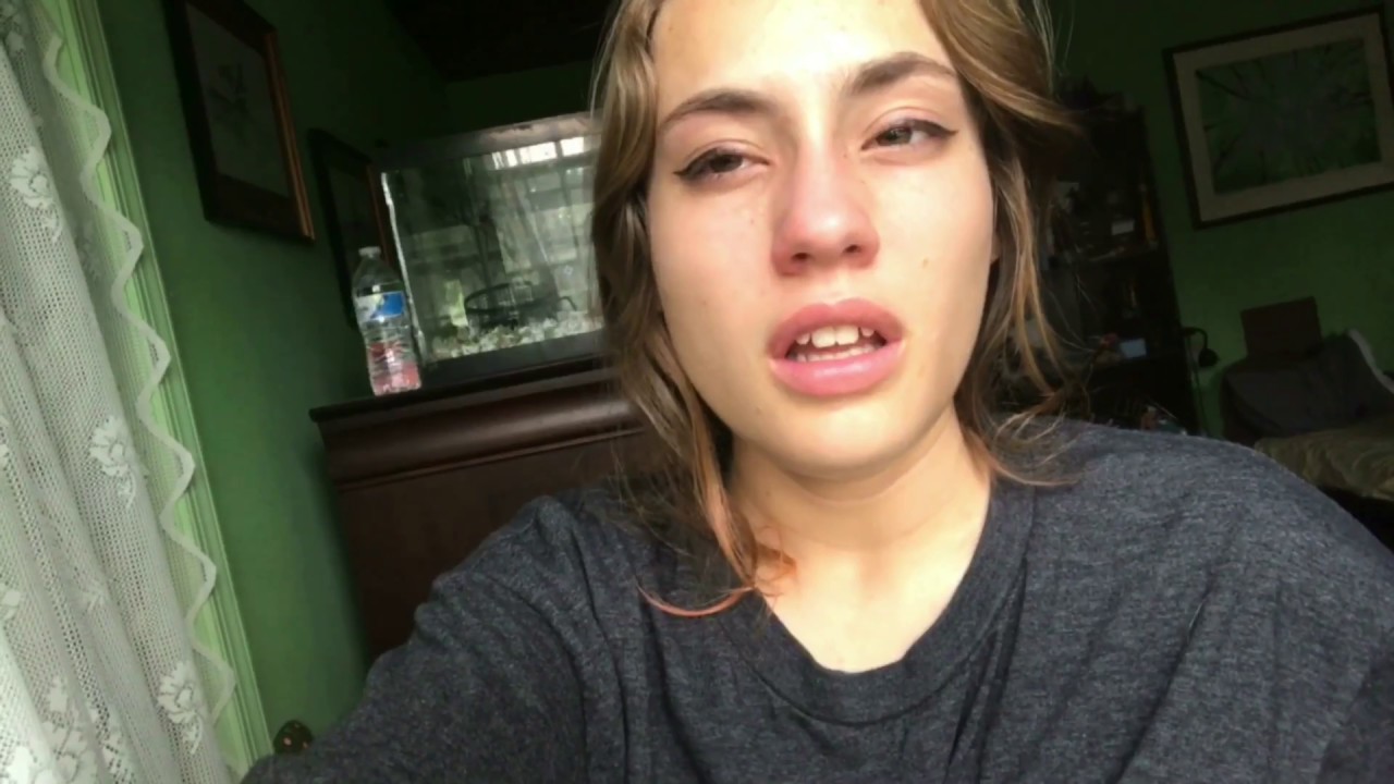 cute girl intense allergy sneezing fit featuring nose bowing and my