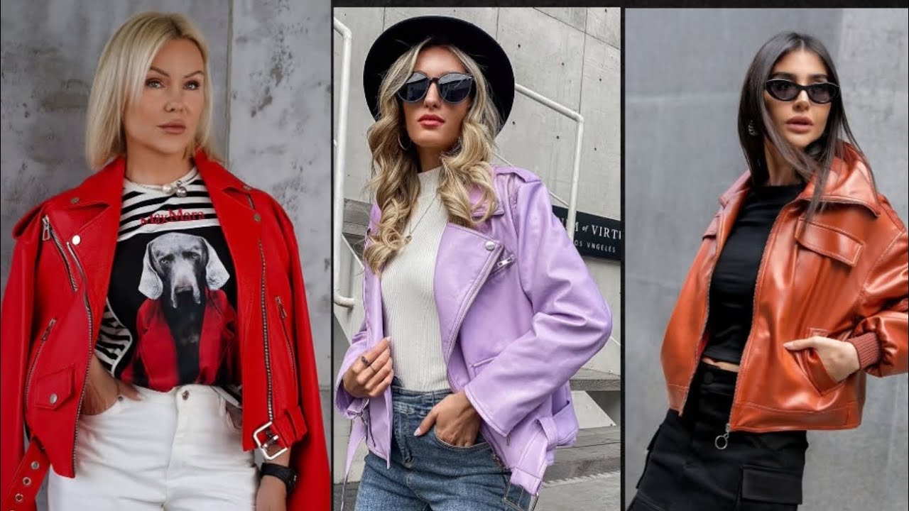 Vídeo de looks com jaqueta de couro vai lá mulher e já deixa seu comentário lindo 