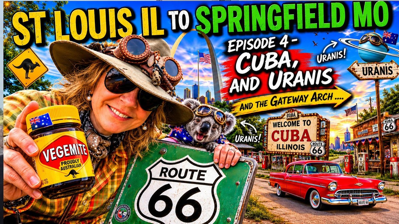 FROM ST LOUIS TO SPRINGFIELD - INDIAN MOTORCYCLES - ROUTE 66
