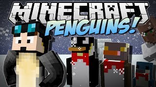 Minecraft | PENGUINS! (Flame Penguins, Flying Penguins, Nether Penguins & More!) | Mod Showcase