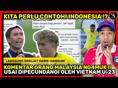 &quot;DIHUJAT HABIS-HABISAN&quot; KOMENTAR ORANG MALAYSIA USAI MALAYSIA U-23 DIPERMALUKAN VIETNAM U23 🇲🇾React