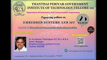 WEBINAR on EMBEDDED SYSTEMS ON IoT