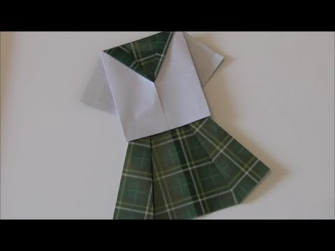 Uniform Origami セーラー服 折り紙 Youtube