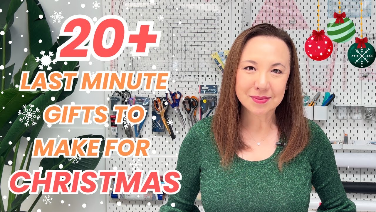 Easy Last Minute DIY Gifts to sew for Christmas! 10-30 Minute
