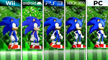 Sonic the Hedgehog 4 Episode I (2010) Wii vs Android vs PS3 vs XBOX 360 vs PC (Full Comparison)