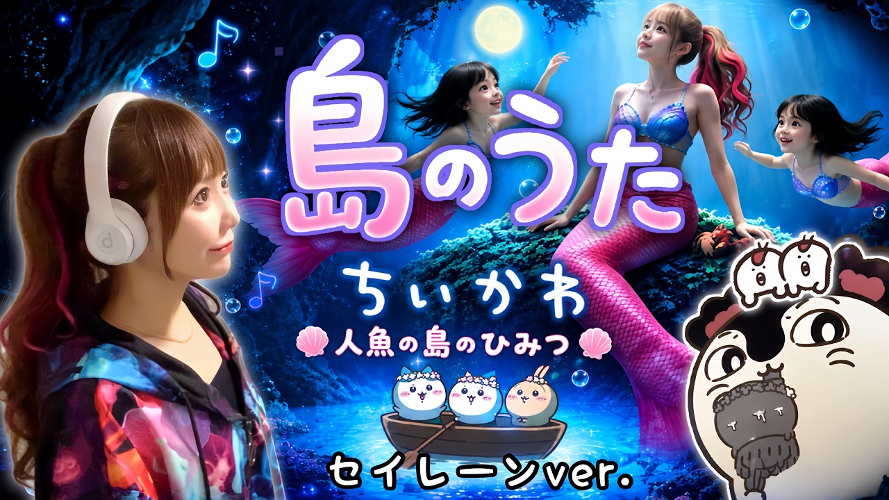 『映画ちいかわ 人魚の島のひみつ』島のうた/セイレーンver.|歌ってみた|English Subtitles Cover by ひろみちゃんねる