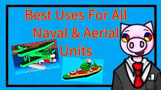 The Pros Of Using Every Naval And Aerial Unit In Noobs In Combat Roblox