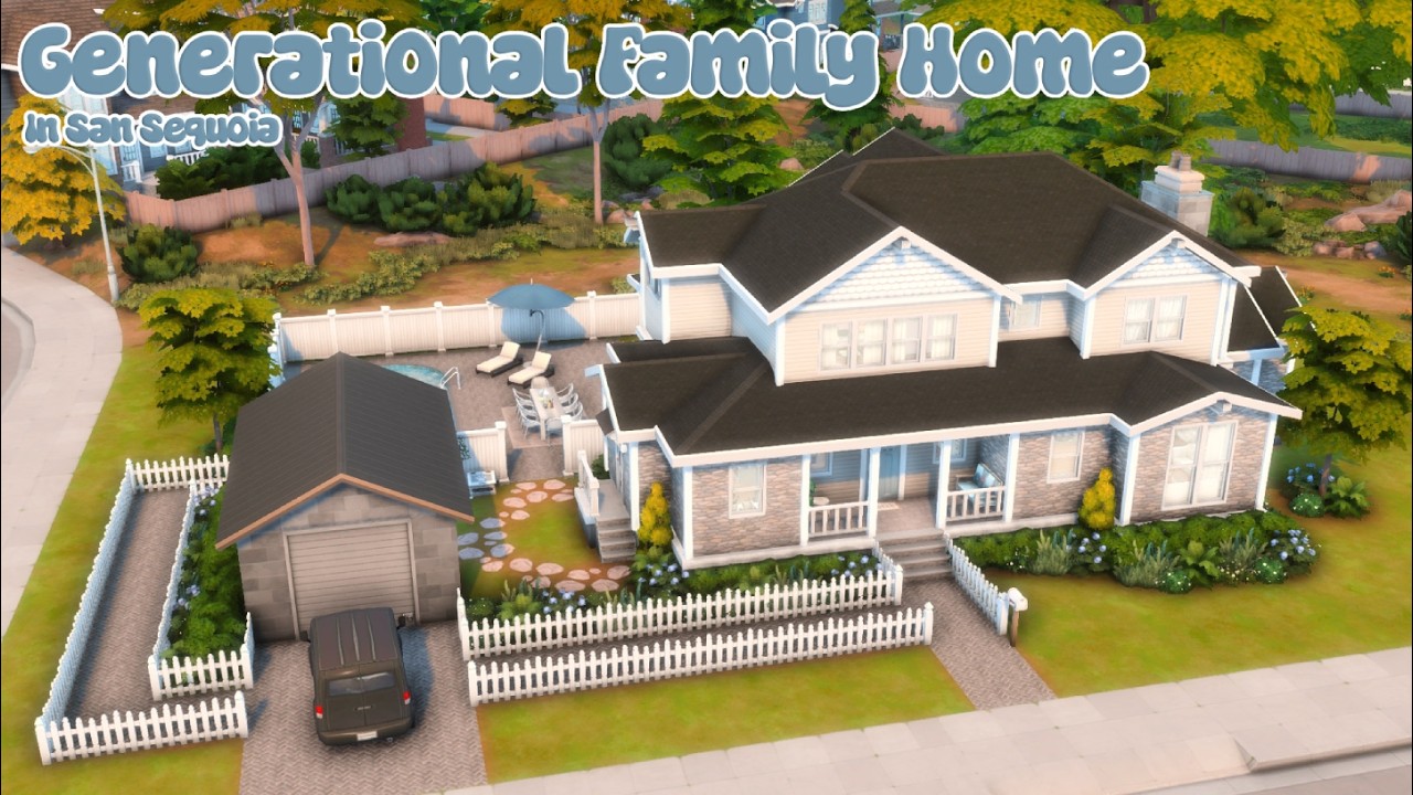 Generational Family Home 🚘🧸🐩| Sims 4