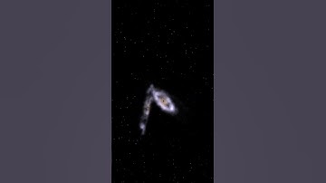 Two Spiral Galaxies Collide