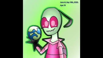 Drawing Invader Zim in my style (Invader Zim)