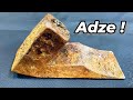 Adze n4 restoration project  vintage wood carving axe tool restoration