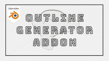 Outline Generator v1.0 Demo [Blender Addon] (en)