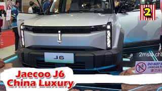 Jaecoo J6 Display At Malaysia KL Auto Show 2024 Chery Luxury EV Brand Kereta EV mewah China