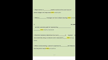 ISA Utility Specialist Chapters 1   7 Questions and Answers 2023   2024 Verified Answers by Expert