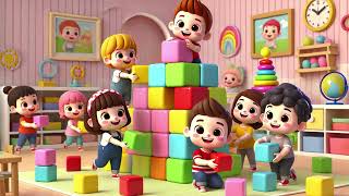 🏗️🔲🎶 The Building Blocks Song: Stack, Build, and Create a World of Fun 🧩🎉Nursery Rhymes & Kids Songs