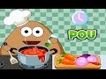 Juegos para Niños - Pou Intentando Cocinar