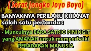 BANYAKNYA PERILAKU KHIANAT SUATU TANDA MUNCULNYA SATRIO PININGIT #satriopiningit #joyoboyo #trending