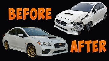 BUILDING A WRECKED SUBARU WRX IN 10 MINUTES  (START TO FINISH)